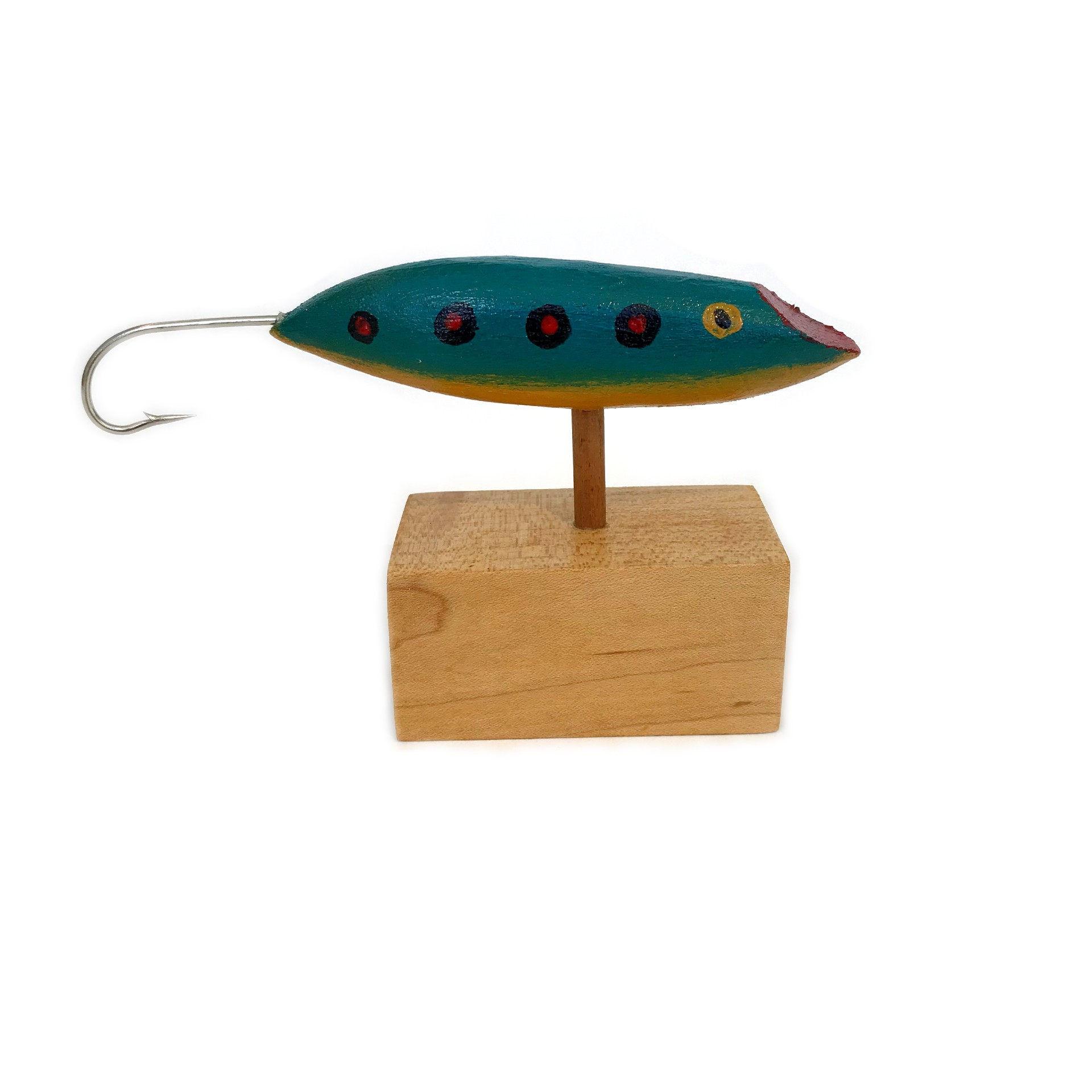 Fishing Lure on Stand Spotted Teal - ShopWAG